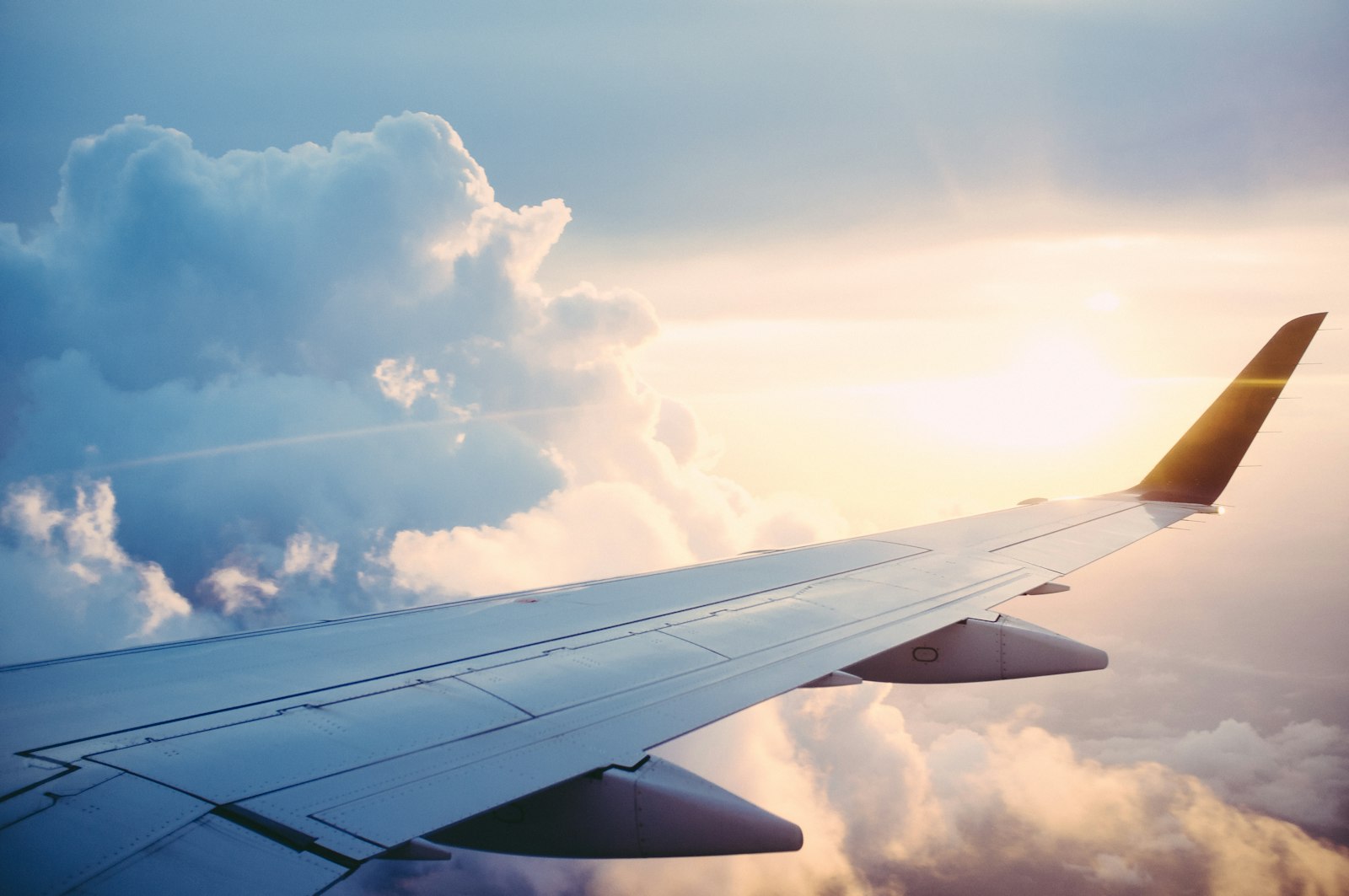 Aircraft on the tarmac at dusk